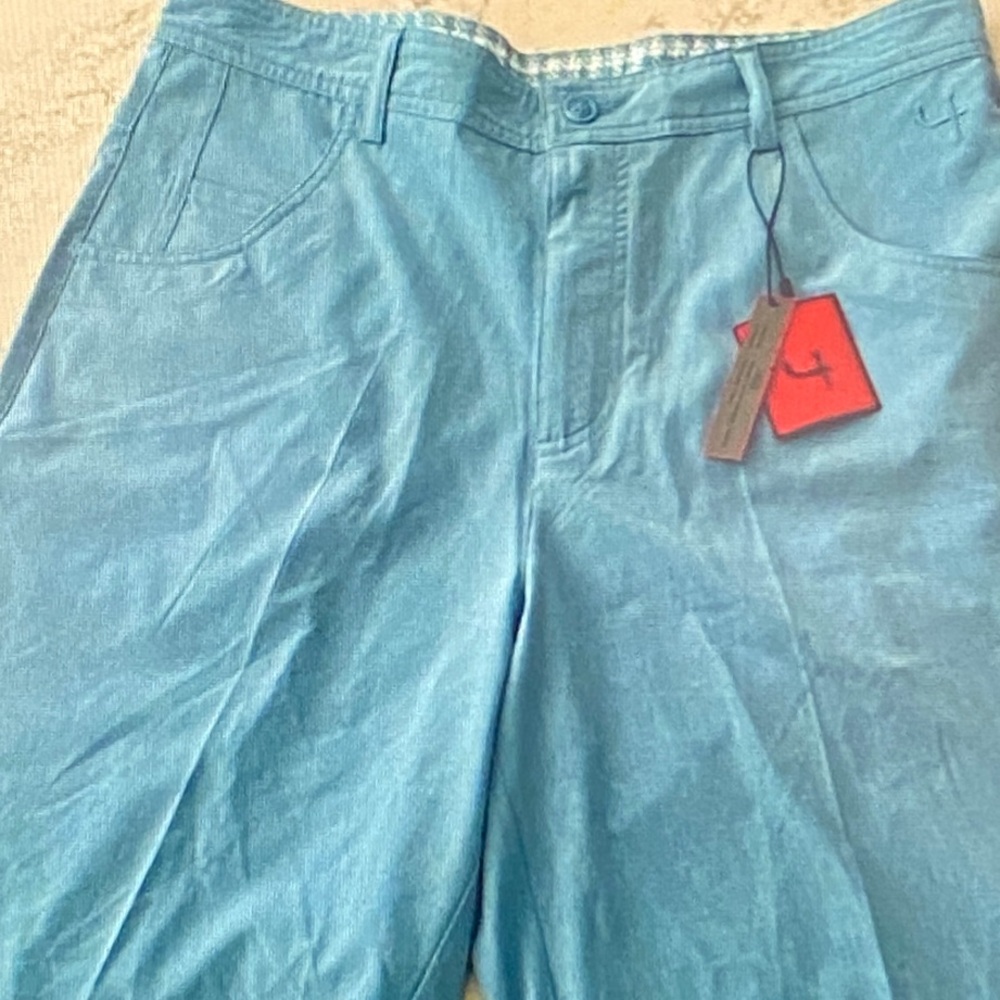 Classic Blue Men's Flat Front Shorts